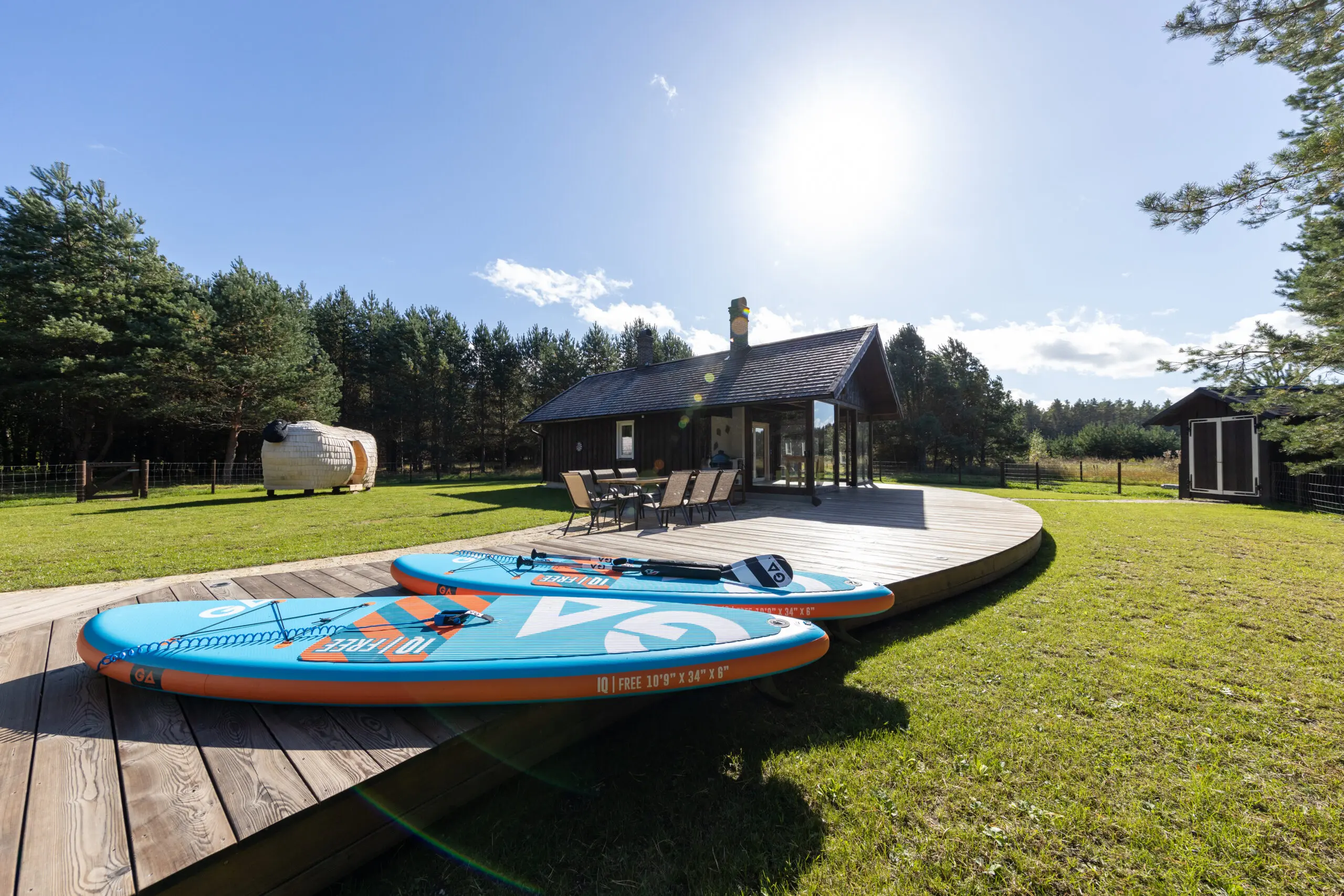 Lohjaoja puhkemajad — droonifoto